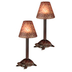 Art Glass Ensembles Amber Votive Candle Holder - SJB-DIAMOND ELITES