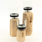 Driftwood Candle Holders Set of 3 - SJB-DIAMOND ELITES