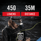 COAST FL60R Rechargeable Dual Power 450 Lumen Wide Angle Flood Beam Focusing LED Headlamp, 3.3 oz - SJB-DIAMOND ELITES