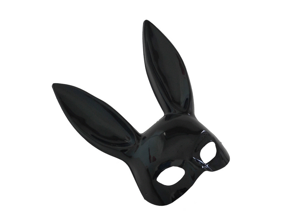 Fashion Black Rabbit Ear Half Face Mask Pi-Mart