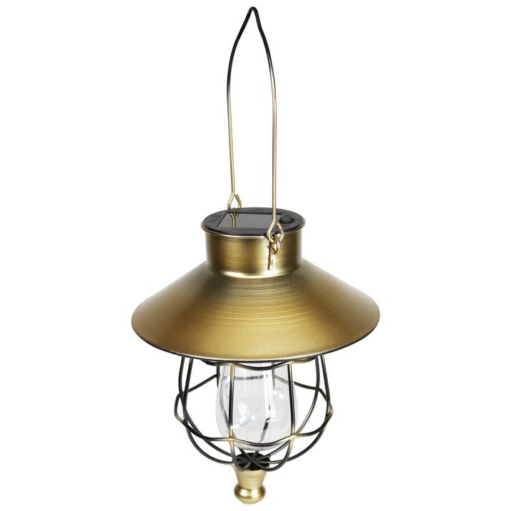 9" Bronze Outdoor Hanging Solar Lantern with Handle - SJB-DIAMOND ELITES