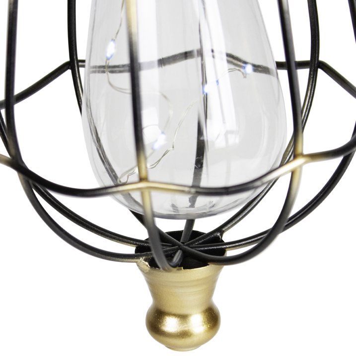 9" Bronze Outdoor Hanging Solar Lantern with Handle - SJB-DIAMOND ELITES