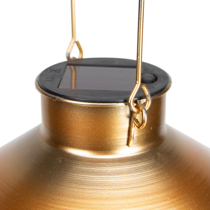 9" Bronze Outdoor Hanging Solar Lantern with Handle - SJB-DIAMOND ELITES