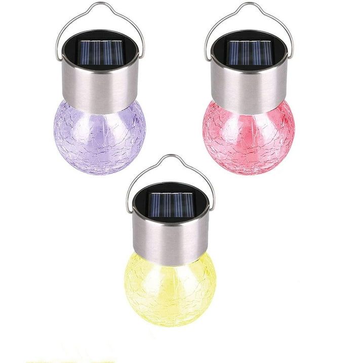 NEX Red Solar Outdoor Hanging Lanterns (3 Pieces) - SJB-DIAMOND ELITES