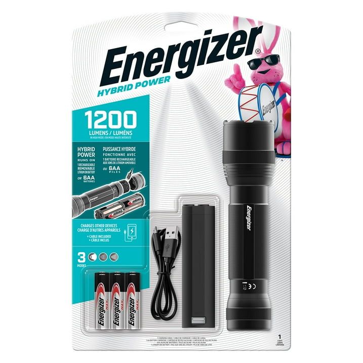 Energizer Hybrid Tactical LED Light, 1200 Lumen, IPX4, Aluminum Body - SJB-DIAMOND ELITES
