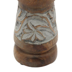 DecMode 3 Candle Bronze Wood Candle Holder, Set of 3 - SJB-DIAMOND ELITES