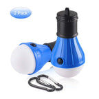 HAITRAL 2- Pack Portable LED Camping Light Bulbs with Snap Hooks and 3 Mode Lighting for Backpacking, Camping, Hiking, Emergency (HT-A012) - SJB-DIAMOND ELITES