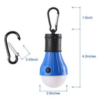 HAITRAL 2- Pack Portable LED Camping Light Bulbs with Snap Hooks and 3 Mode Lighting for Backpacking, Camping, Hiking, Emergency (HT-A012) - SJB-DIAMOND ELITES