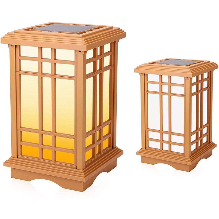 Techko Solar Zen Lantern ¨C Amber or White Light (15.6"high) - SJB-DIAMOND ELITES