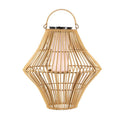Gerson 13.8-Inch Diameter Hanging Solar Operated Flame Effect Bamboo Pendant Light - SJB-DIAMOND ELITES