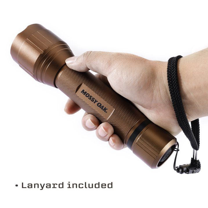 MossyOak Hunting IP67 Waterproof 1000 Lumens Flashlight, with Green Light - SJB-DIAMOND ELITES