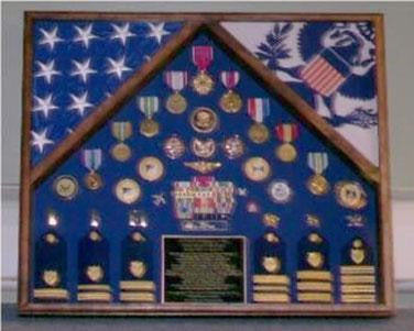 Flag Connections Military 2 Flag Shadow case, 2 Flag Military flag display case The Military Gift Store