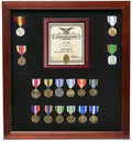 Flag Connections Medal and Document Case American Veterans Made, Cherry Document case The Military Gift Store