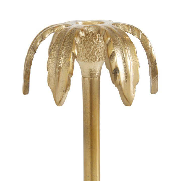 DecMode 3 Candle Gold Aluminum Candle Holder, Set of 3 - SJB-DIAMOND ELITES