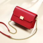 Genuine leather shoulder chain bag crossbody bag all-match small square bag - SJB-DIAMOND ELITES