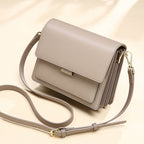 Small genuine leather handbags casual shoulder bag square shape crossbody - SJB-DIAMOND ELITES