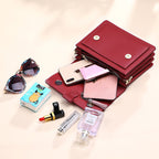 Small genuine leather handbags casual shoulder bag square shape crossbody - SJB-DIAMOND ELITES