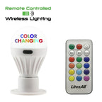 LitezAll COB LED Porta Bulb Color Changing Remote Control Light 200 Lumens 3 AAA Batteries - SJB-DIAMOND ELITES