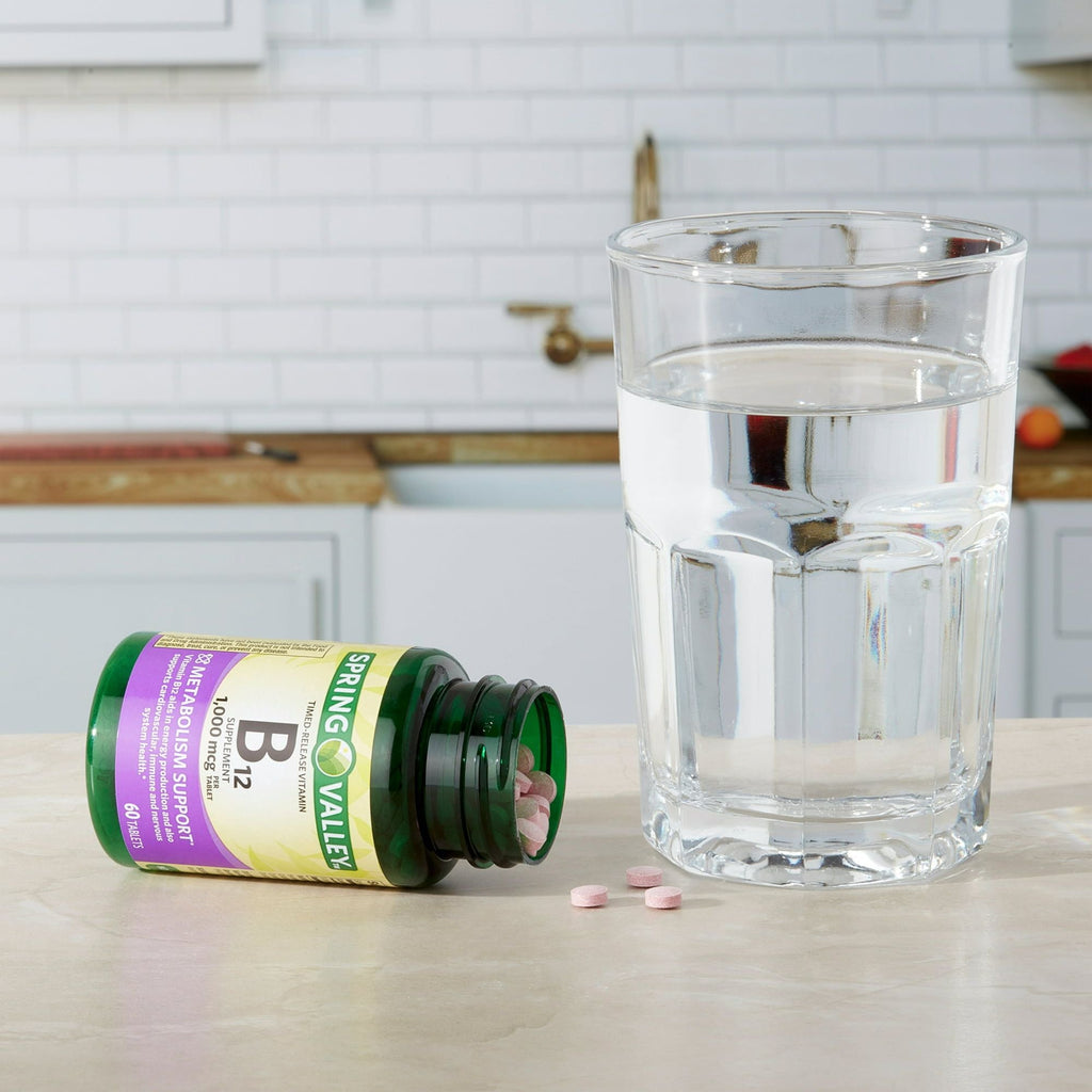 Spring Valley Vitamin B12 Timed-Release Tablets Dietary Supplement; 1; 000 mcg; 60 Count EasyOptionXY LLC