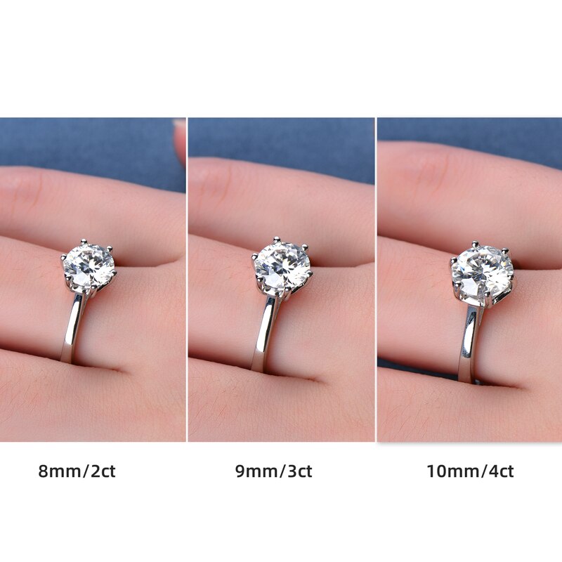 Luxury Moissanite Engagement Ring - SJB-DIAMOND ELITES