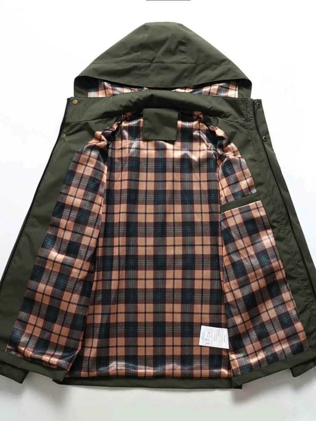 Men's Plus Size Hooded Outdoor Windproof Coat THRIXINE