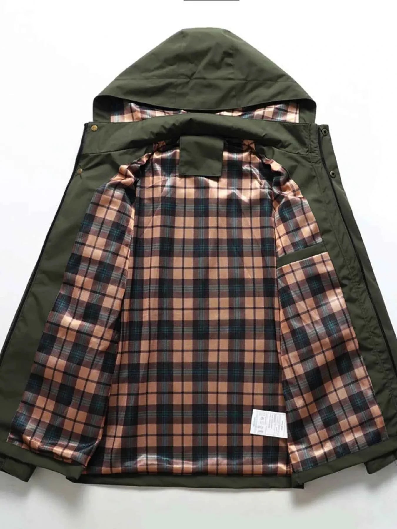 Men's Plus Size Hooded Outdoor Windproof Coat THRIXINE