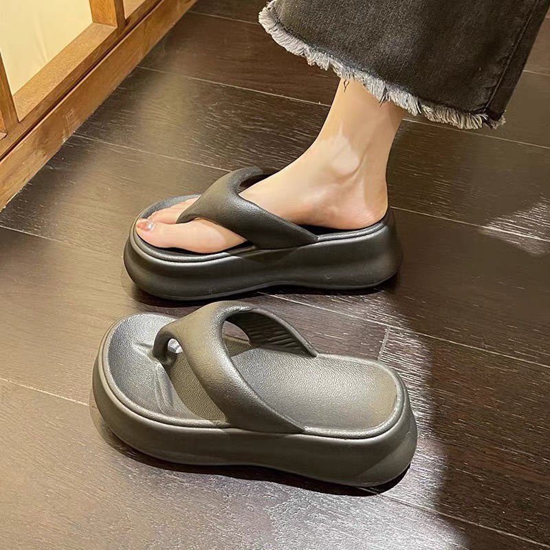Non-slip Height-increasing Thick-soled Eva Flip-flops Women's Slippers Pi-Mart