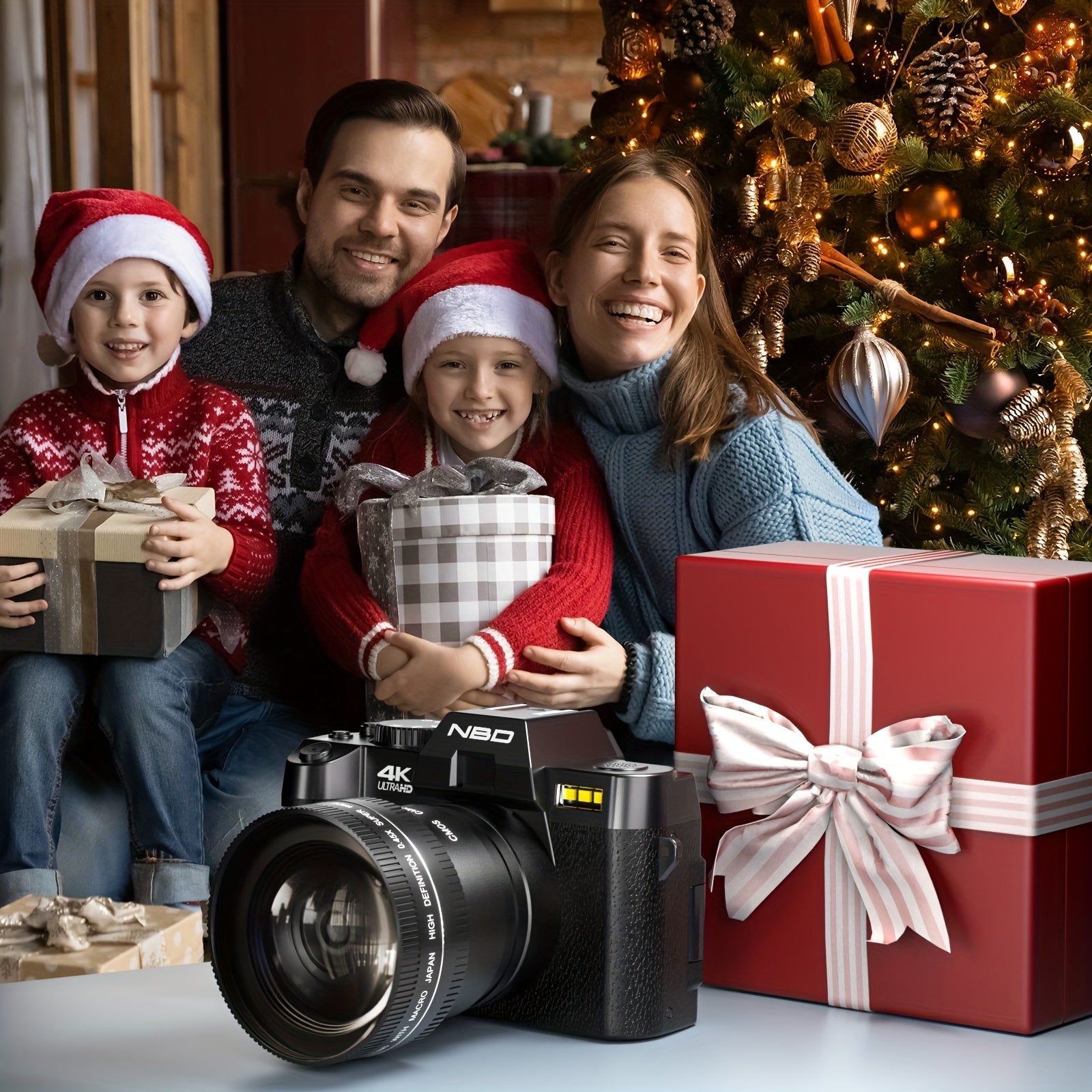 NBD S100 Pro 4K Digital Cameras For Photography, 48MP/60FPS Video Camera For Vlogging, WiFi & App Control Vlogging Camera, Small Camera With 32GB TF Card.Wide-Angle & Macro Lens Lootquake LLC