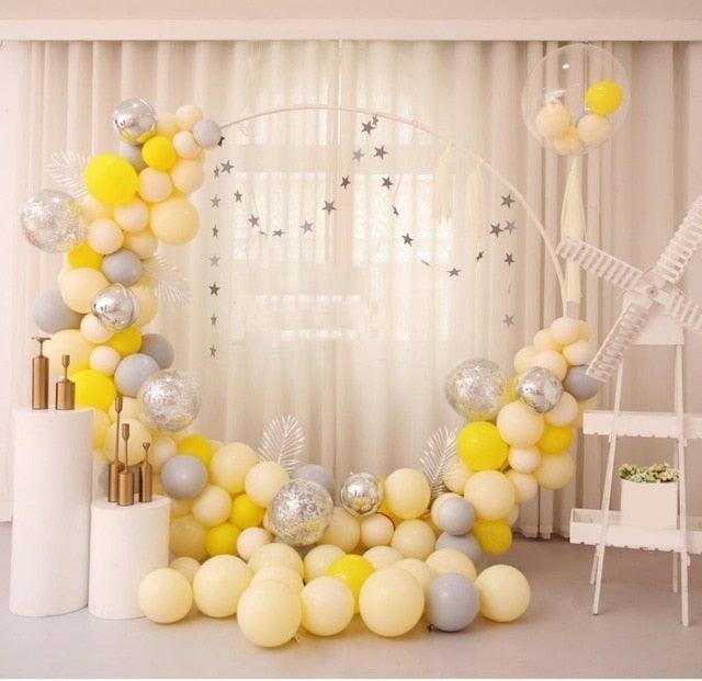 119 pcs Pastel Pink Garland Arch Latex Balloon Kit For Party Decoration Wedding Birthday Baby Shower Bridal Shower Girla nd Boy Biethday Ballons Party Decoration in Luxury Design Stevvex