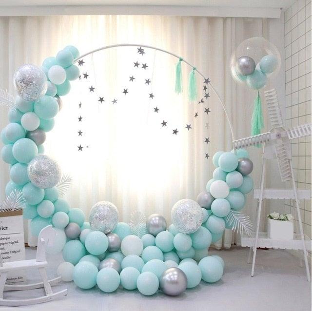119 pcs Pastel Pink Garland Arch Latex Balloon Kit For Party Decoration Wedding Birthday Baby Shower Bridal Shower Girla nd Boy Biethday Ballons Party Decoration in Luxury Design Stevvex