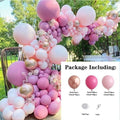 119 Pcs Peach Pink  Rose Gold Latex Balloons For Wedding Birthday Valentine's Day Party Decorations Office Parties Baby Showers Girl Birthday Party Ballon Decoration IN Modern Style Stevvex