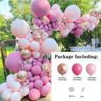 119 Pcs Peach Pink  Rose Gold Latex Balloons For Wedding Birthday Valentine's Day Party Decorations Office Parties Baby Showers Girl Birthday Party Ballon Decoration IN Modern Style Stevvex