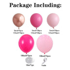 119 Pcs Peach Pink  Rose Gold Latex Balloons For Wedding Birthday Valentine's Day Party Decorations Office Parties Baby Showers Girl Birthday Party Ballon Decoration IN Modern Style Stevvex