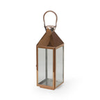 Noble House Tulsa 22" Modern Outdoor Stainless Steel Lantern in Rose Gold - SJB-DIAMOND ELITES