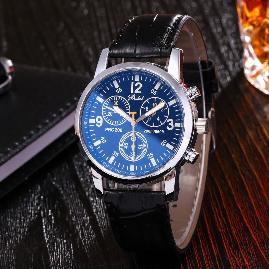 Men's belt watch student sports quartz watch Pi-Mart