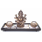 Elephant Ganesha Zen Garden Sand Rocks Candle Holder Home Decor - SJB-DIAMOND ELITES