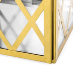 Farnsworth Stainless Steel Outdoor 18" Lantern, Gold - SJB-DIAMOND ELITES