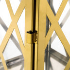 Farnsworth Stainless Steel Outdoor 18" Lantern, Gold - SJB-DIAMOND ELITES