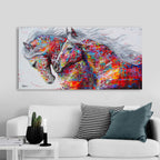 Frameless horse decorative painting Lootquake LLC