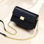 Genuine leather shoulder chain bag crossbody bag all-match small square bag - SJB-DIAMOND ELITES