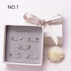 Simple alloy earring set Pi-Mart
