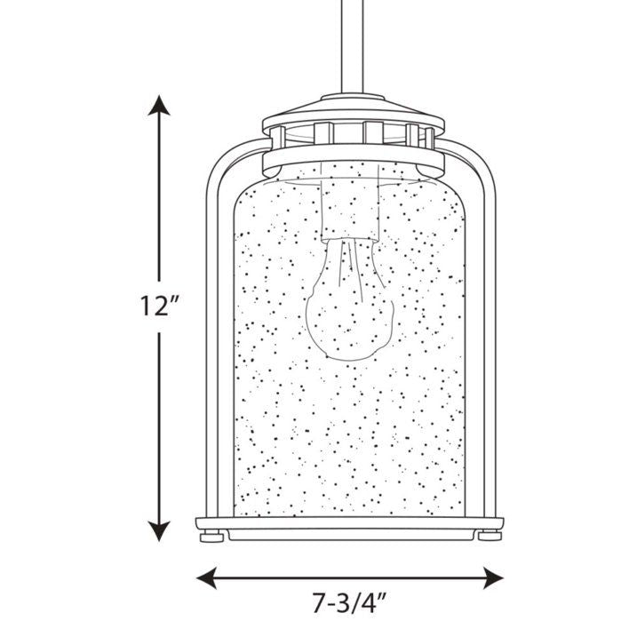 Botta Collection One-Light Medium Hanging Lantern - SJB-DIAMOND ELITES