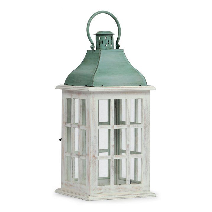 Noble House Scio Small Coastal Solid Candle Lantern Holders, Green - SJB-DIAMOND ELITES