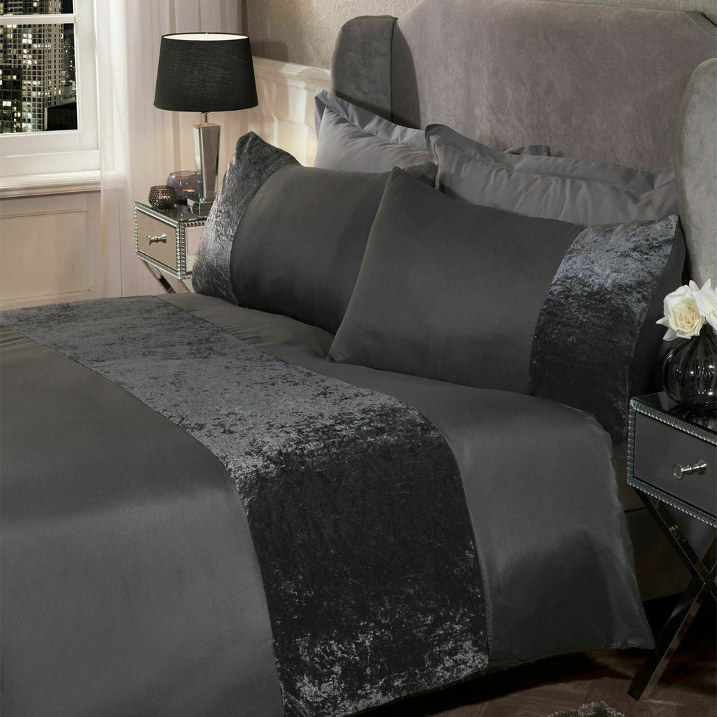 Pressed velvet panel duvet cover Pi-Mart