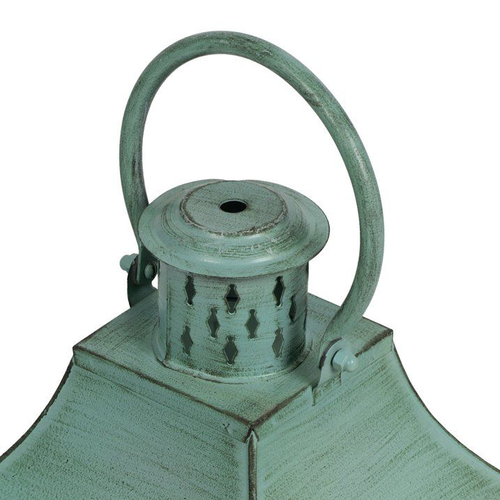 Noble House Scio Small Coastal Solid Candle Lantern Holders, Green - SJB-DIAMOND ELITES