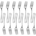 Cibeat Dinner Forks, 12 Pcs 6.7" Forks, Premium Food Grade Stainless Steel Silverware Forks, Table Forks, Flatware Forks, Mirror Finish & Dishwasher Safe, Use for Home, Kitchen or Restaurant EasyOptionXY LLC