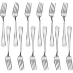 Cibeat Dinner Forks, 12 Pcs 6.7" Forks, Premium Food Grade Stainless Steel Silverware Forks, Table Forks, Flatware Forks, Mirror Finish & Dishwasher Safe, Use for Home, Kitchen or Restaurant EasyOptionXY LLC