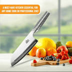 EaZy MealZ 2-Piece Knife Set 7-inch Santoku Knife and 4-inch Chef's Knife, Super Sharp Stainless Steel - SJB-DIAMOND ELITES
