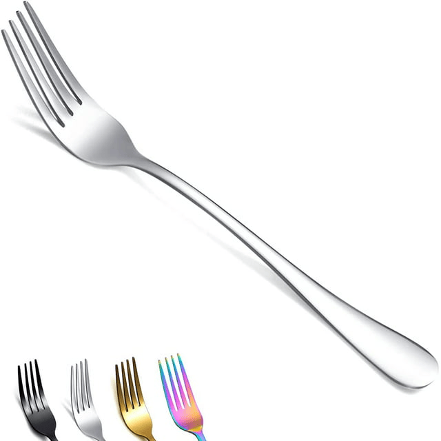 ReaNea Dinner Fork 12 Pieces Stainless Steel 8.17" Silverware Forks Set - SJB-DIAMOND ELITES