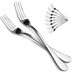 Ficcug Food-Grade Stainless Steel Dinner Forks Set,Salad Flatware Forks of 10 - SJB-DIAMOND ELITES